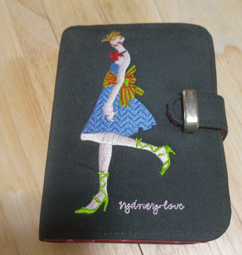 Embroidered Fashion Illustration Wallet